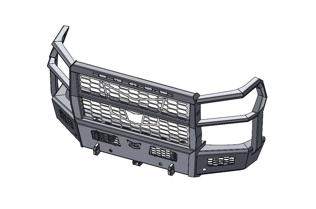 Frontier Series 2020-2023 Chevy 2500/3500 Front Bumper - Full Guard Model