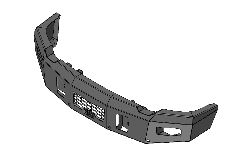 Work Demon Series 2020-2023 GMC 2500/3500 Front Bumper