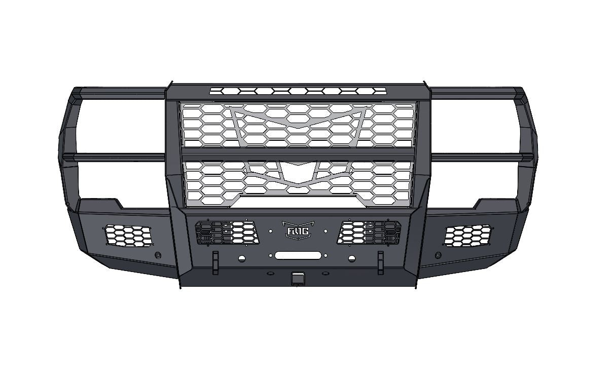 Frontier Series 2024+ GMC 2500/3500 Front Bumper - Full Guard Model