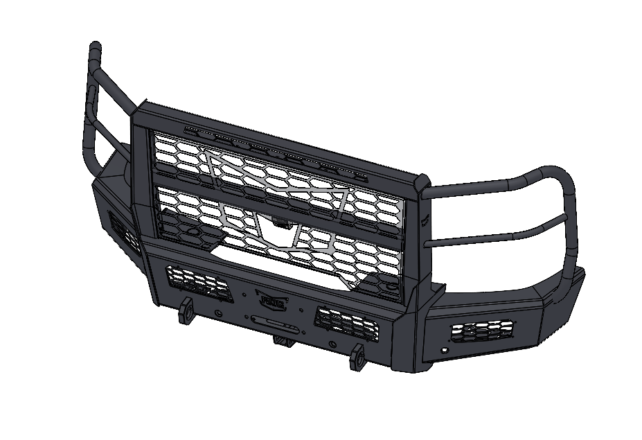 Frontier Series 2015-2019 Chevy 2500/3500 Front Bumper - Full Guard Model