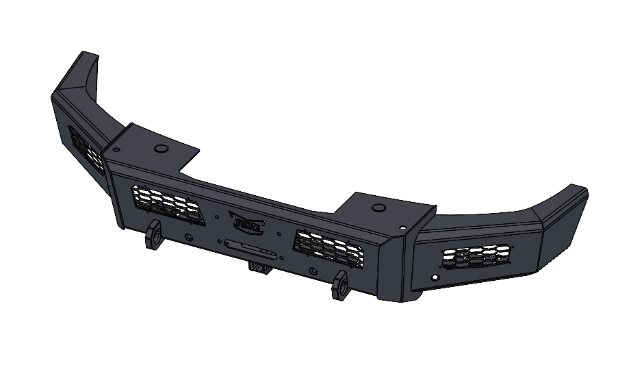 Frontier Series 2019+ Chevy 4500-5500 Front Bumper - Base Model