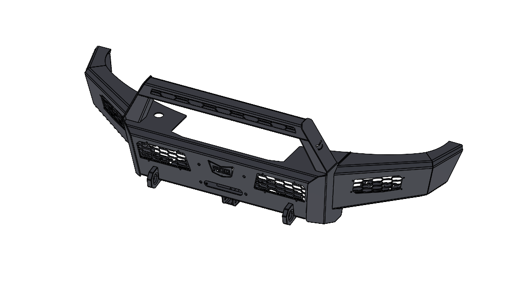 Frontier Series 2020-2022 Ford F250/F550 Front Bumper - Bull Bar Model