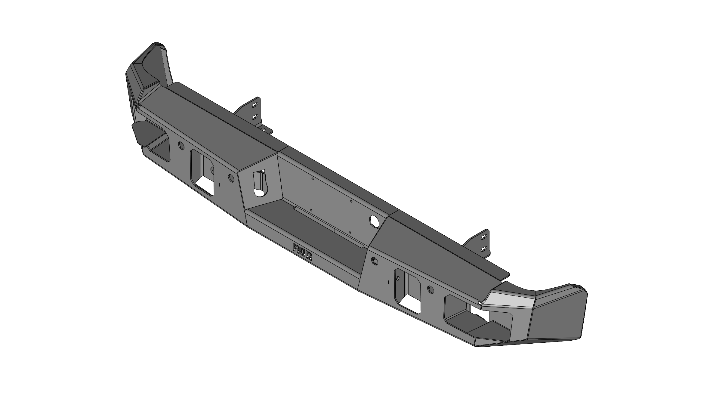 Steel Demon Series 2011-2014 GMC 2500/3500 Rear Bumper