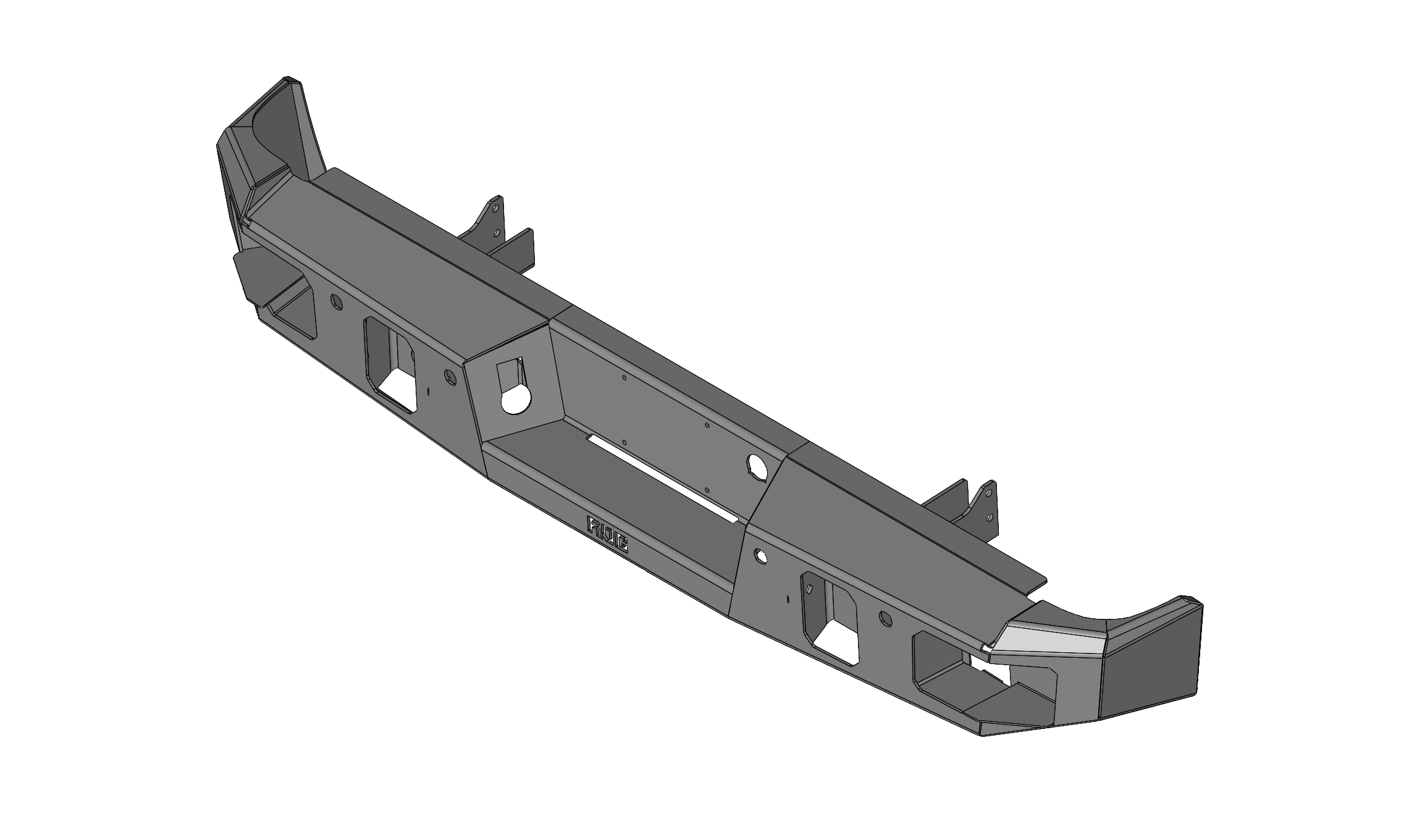 Steel Demon Series 2015-2019 GMC 2500/3500 Rear Bumper