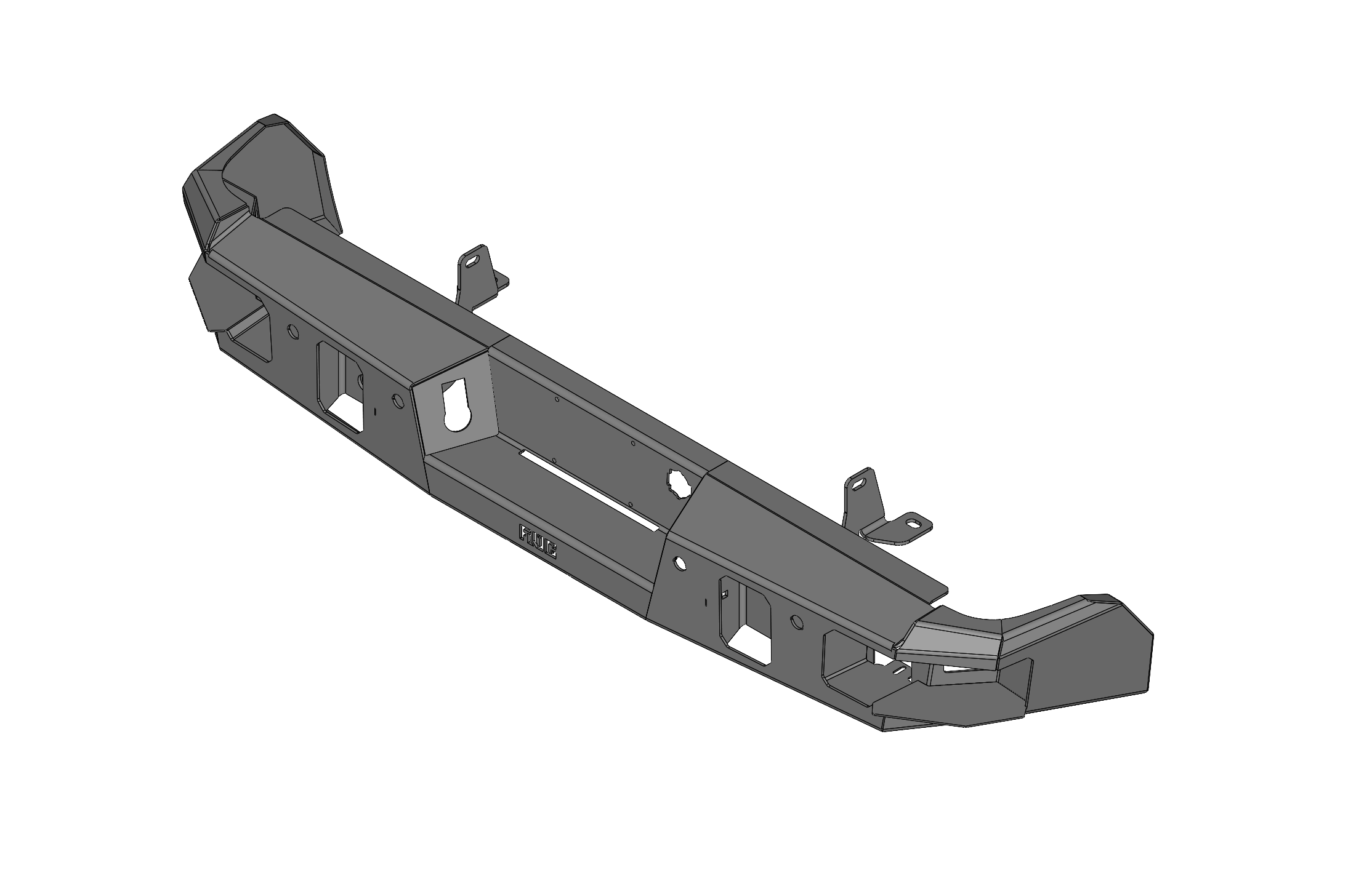 Steel Demon Series 2020-2023 GMC 2500/3500 Rear Bumper