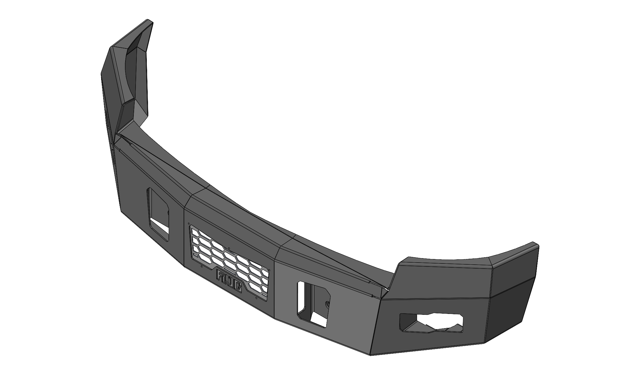 Work Demon Series 08-10 Chevy 2500/3500 Front Bumper