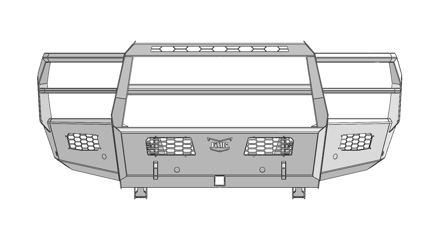 Frontier Series 2019-2024 Ram 2500/3500 Front Bumper - Full Guard