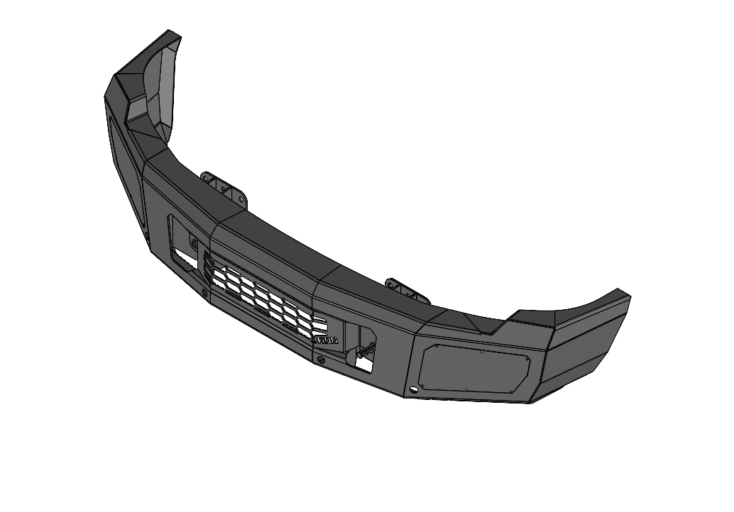 Steel Demon Series 2024 GMC 2500 3500 Front Bumper Flog Industries   2024 GMCTRI 