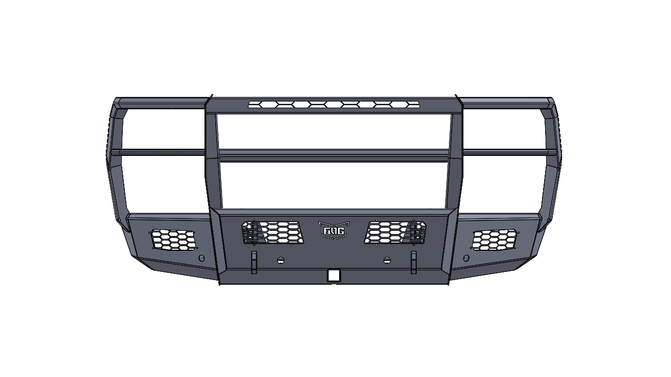 Frontier Series 2023+ Ford F250/F550 Front Bumper - Full Guard Model