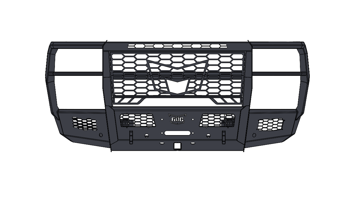 Frontier Series 2023+ Ford F250/F550 Front Bumper - Full Guard Model