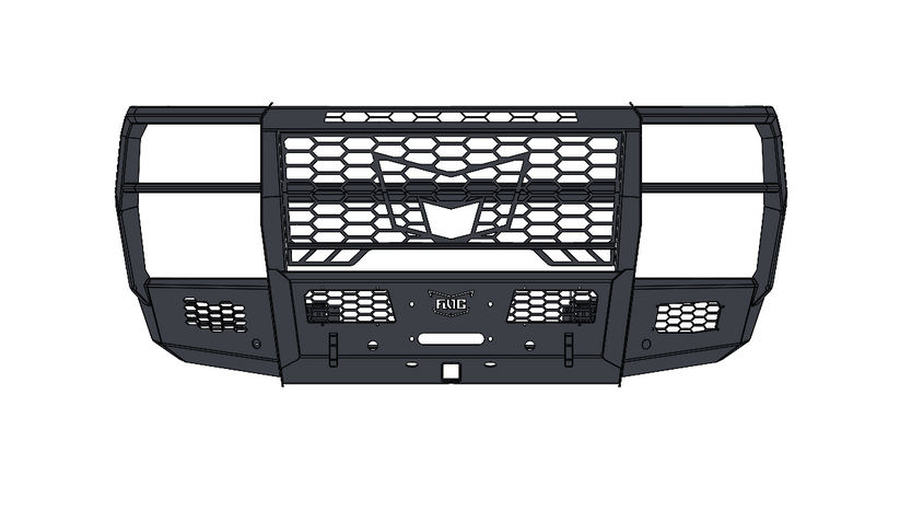 Frontier Series 2023+ Ford F250/F550 Front Bumper - Full Guard Model ...