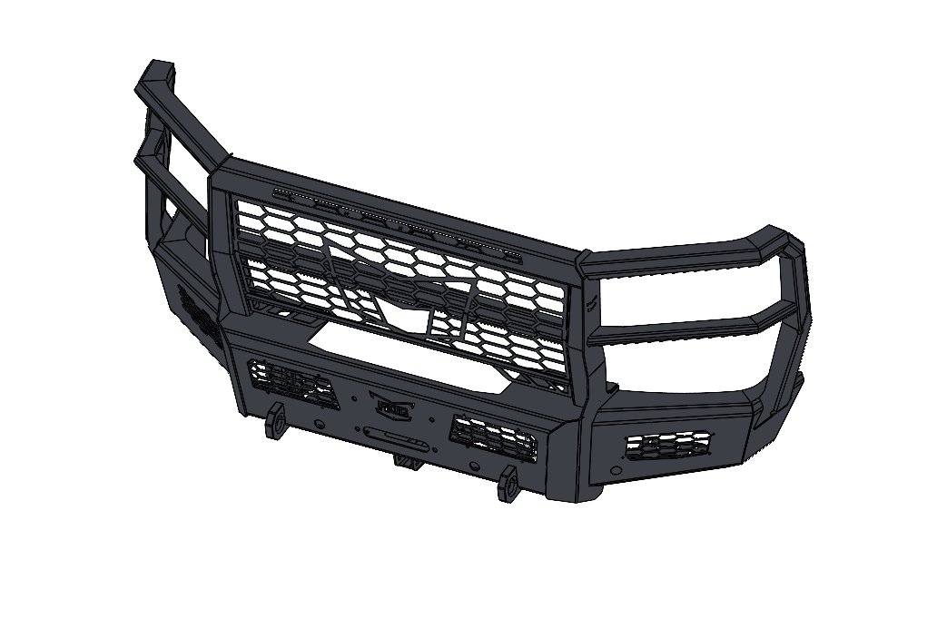 Frontier Series 2023+ Ford F250/F550 Front Bumper - Full Guard Model
