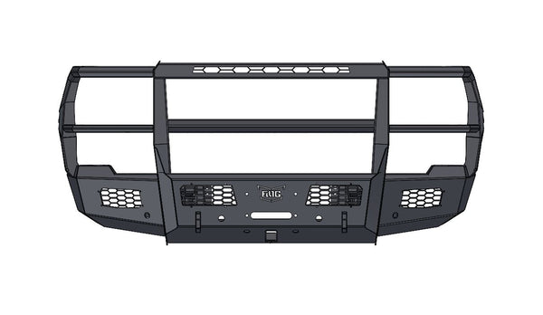 Frontier Series 2024+ GMC 2500/3500 Front Bumper - Full Guard Model