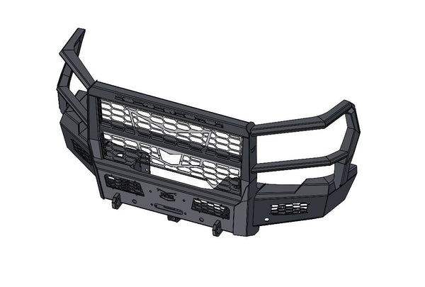 Frontier Series 2024+ GMC 2500/3500 Front Bumper - Full Guard Model