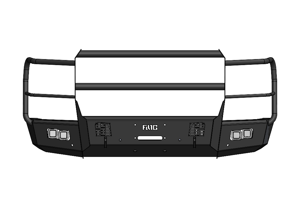 Frontier Series 2024 Chevy 2500 3500 Front Bumper Full Guard Flog   FIFS C2535 24 F FG1 