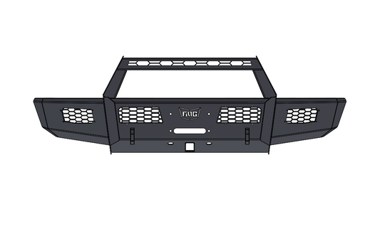 Frontier Series 2017-2019 Ford F250/F550 Front Bumper - Bull Bar Model