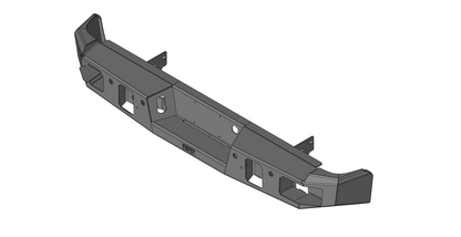Steel Demon Series 2008-2010 Chevy 2500/3500 Rear Bumper