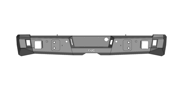 Steel Demon Series 2020-2023 GMC 2500/3500 Rear Bumper