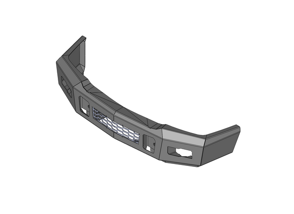 Steel Demon Series 03-07 Chevy 2500/3500 Front Bumper