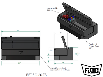 60 Gal. Single Cell Fuel Transfer Tank With Toolbox