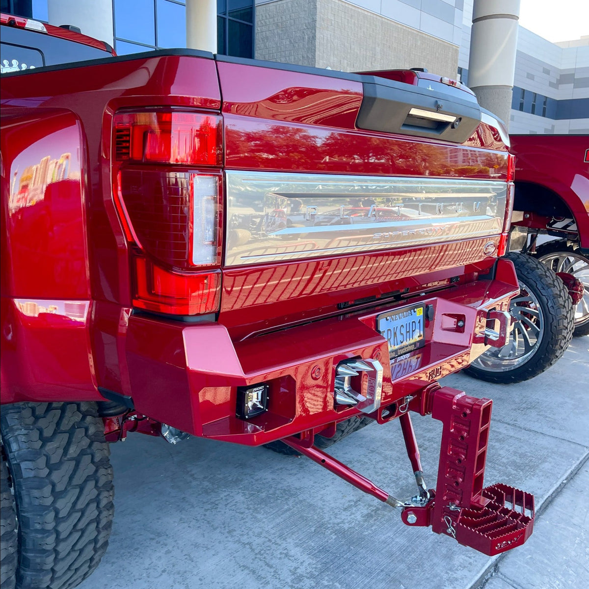 Rear Bumper Assembly – Chrome Steel For 2017-2022 Ford F-250 F-350 Super Duty – Without Park Assist